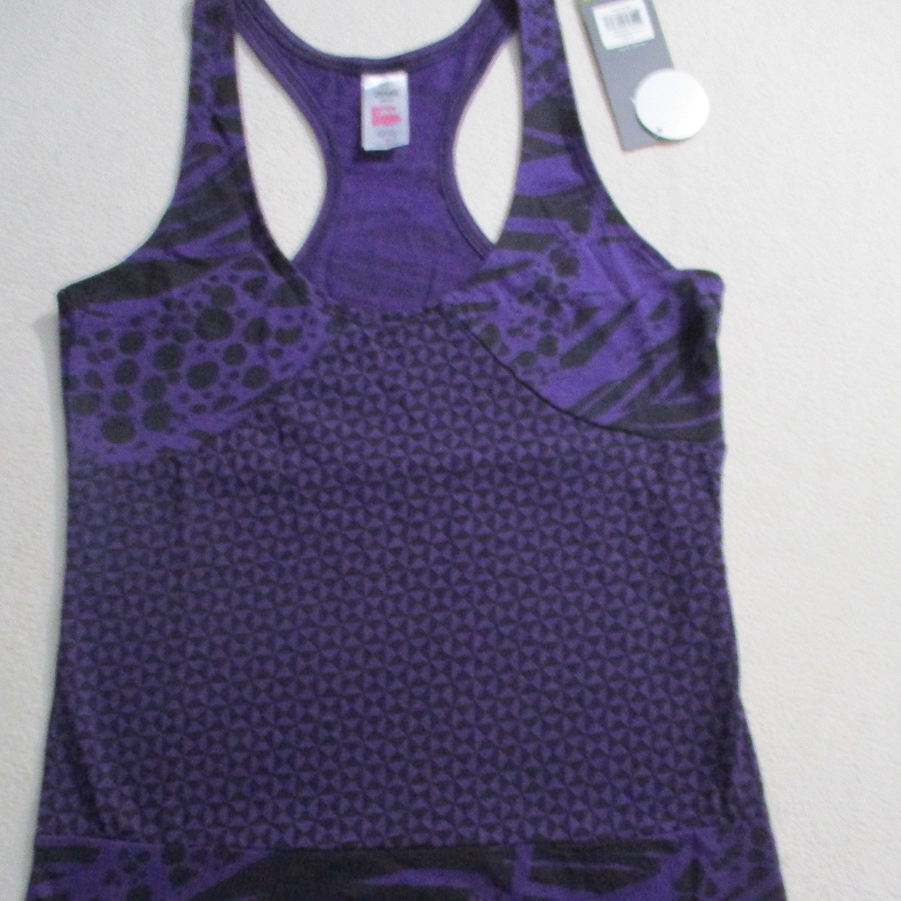 Zumba Women Top S Purple Racerback Tank